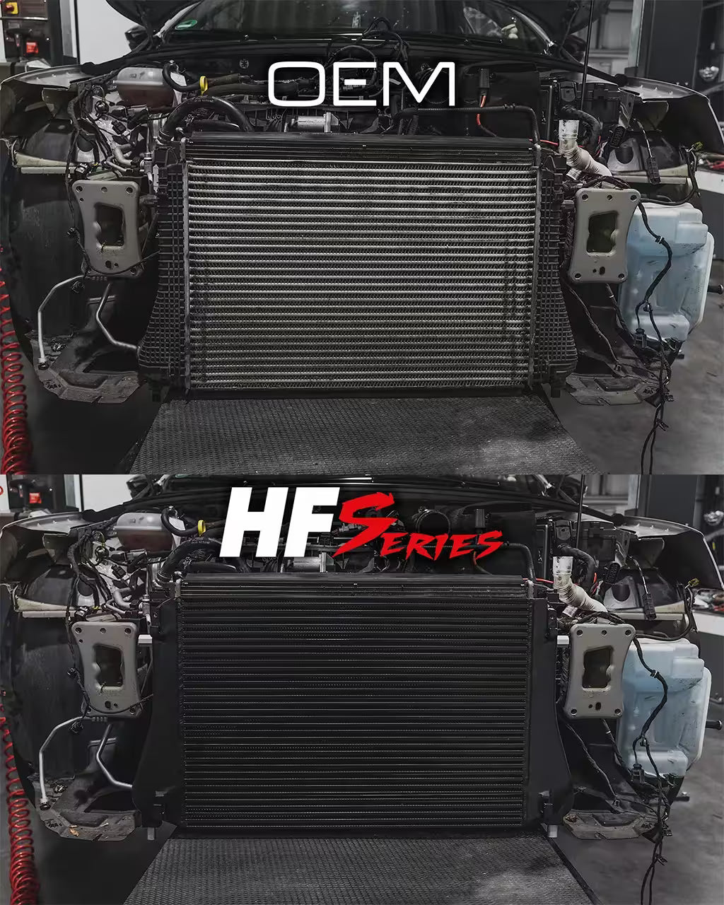HF-serie intercooler Golf 7 GTI - S3 8V - Octavia vRS 5E - VAG 1.8-2.0 T(F)SI EA888 Gen.3