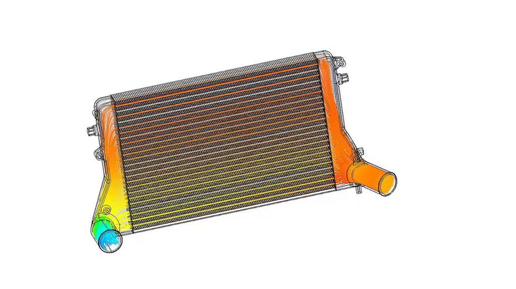 HF-serie intercoolerkit - Golf 5/6 GTI V2 Dubbel DIN VAG 1.8-2.0 T(F)SI