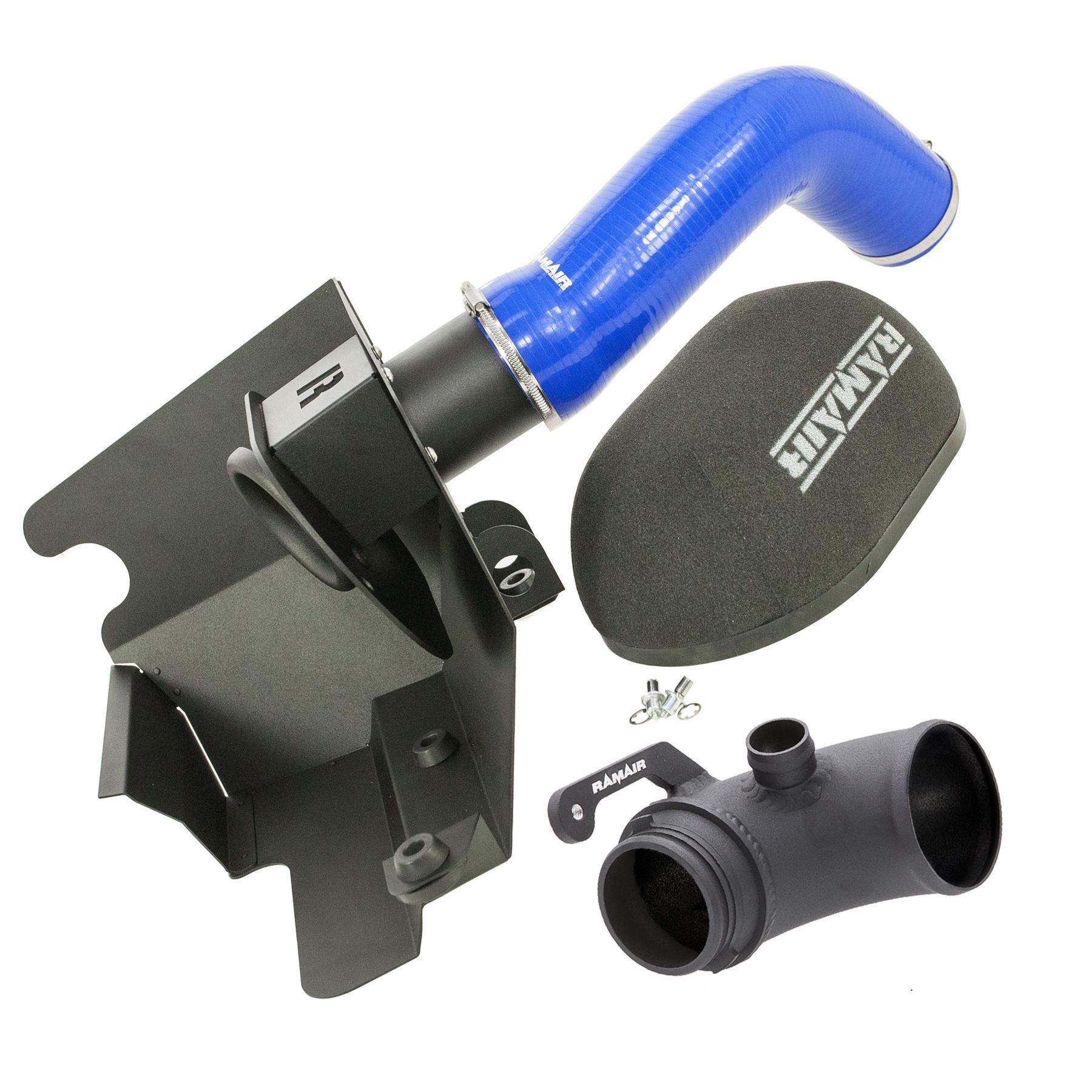 Black Ramair Heat Shield Intake Kit + Turbo Elbow + Intake Hose VW MK7 Golf GTI & R, Audi A3, S3 8V